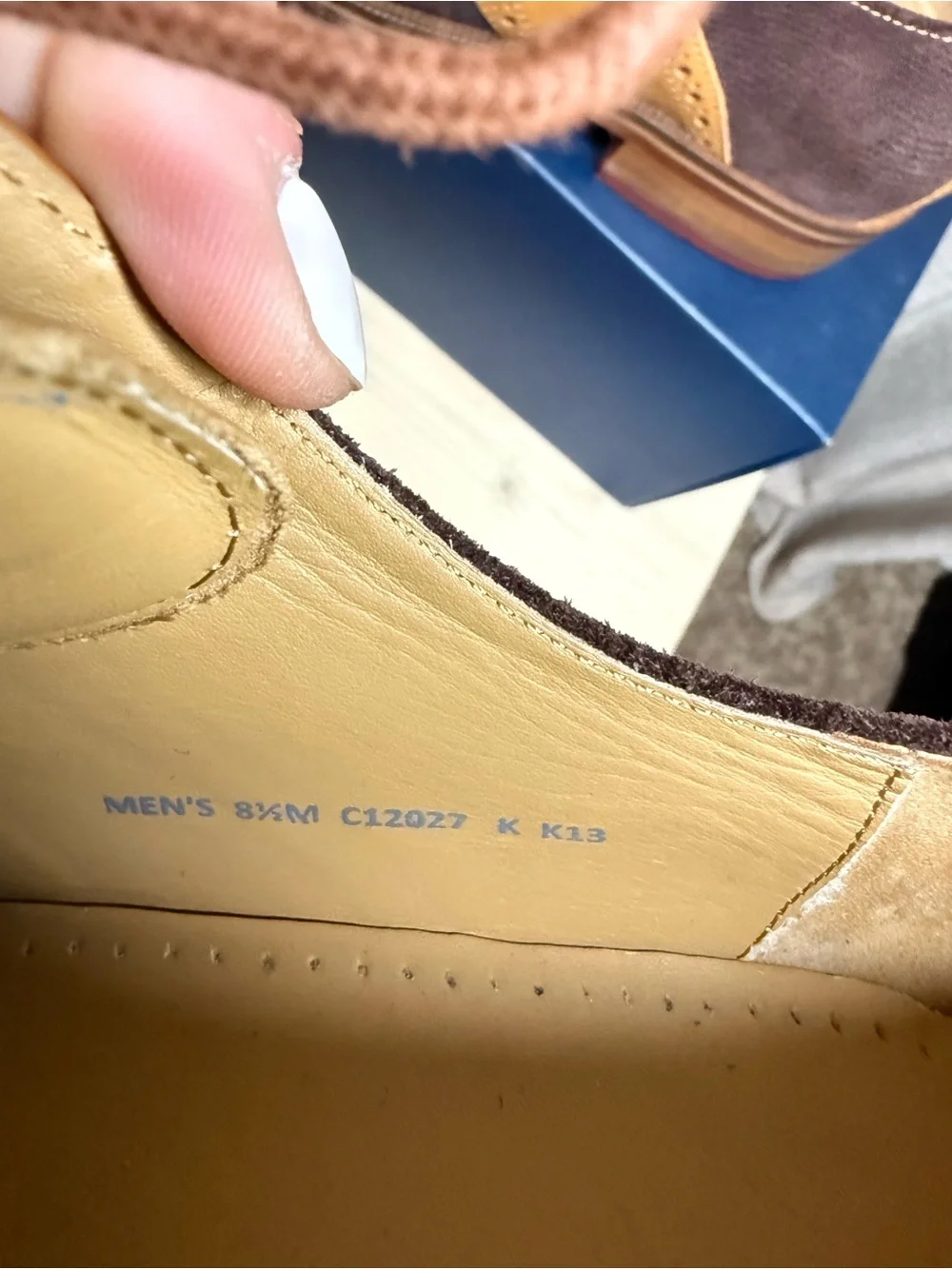 Cole Haan Colton Leather Fabric Saddle Oxford Shoes 8.5 M Brown
